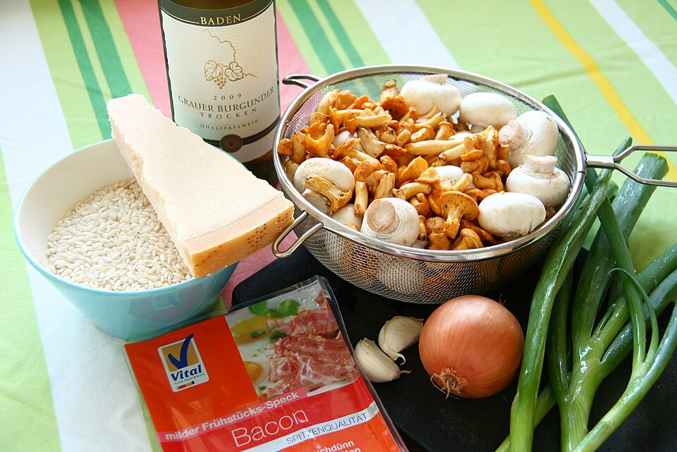 Hongos listos para cocinar